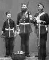 Connaught Rangers uniform at the time of the Crimean War